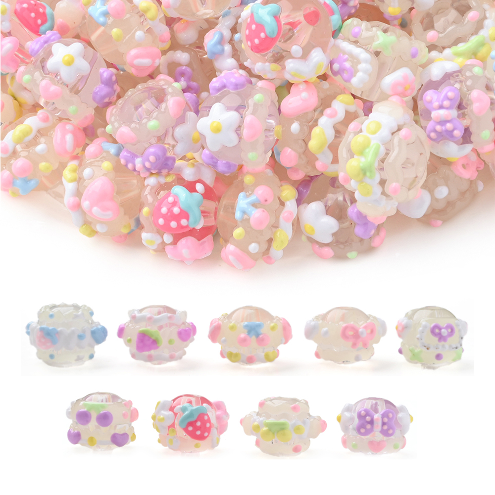 10Pcs 15mm Clear Round Beads H - مراجعة Resin Art Baby وسعره