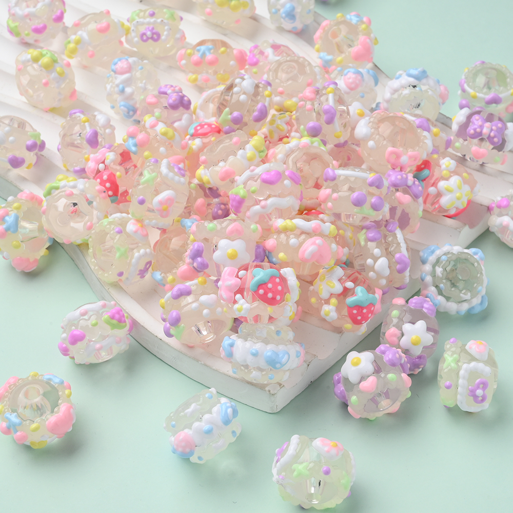 10Pcs 15mm Clear Round Beads H - مراجعة Resin Art Baby وسعره