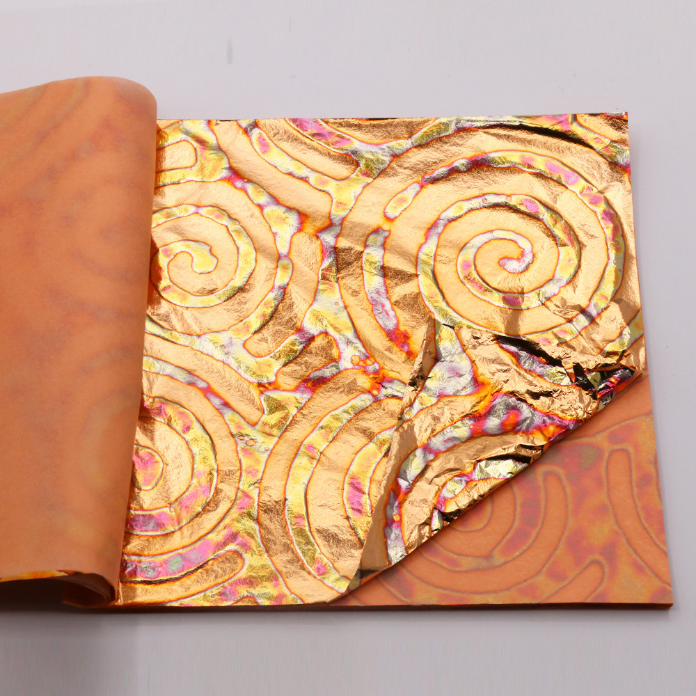 DIY 25 Sheets 14cm Booklets Va - مراجعة Gold Leaf Foil وسعره