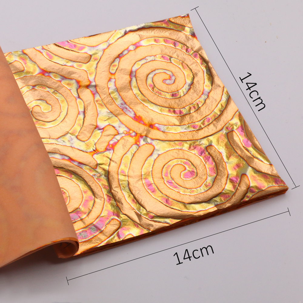 DIY 25 Sheets 14cm Booklets Va - مراجعة Gold Leaf Foil وسعره