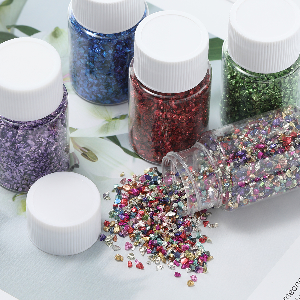 30g/Bottle Glass Crushed Stone - مراجعة Resin Art Bottle وسعره