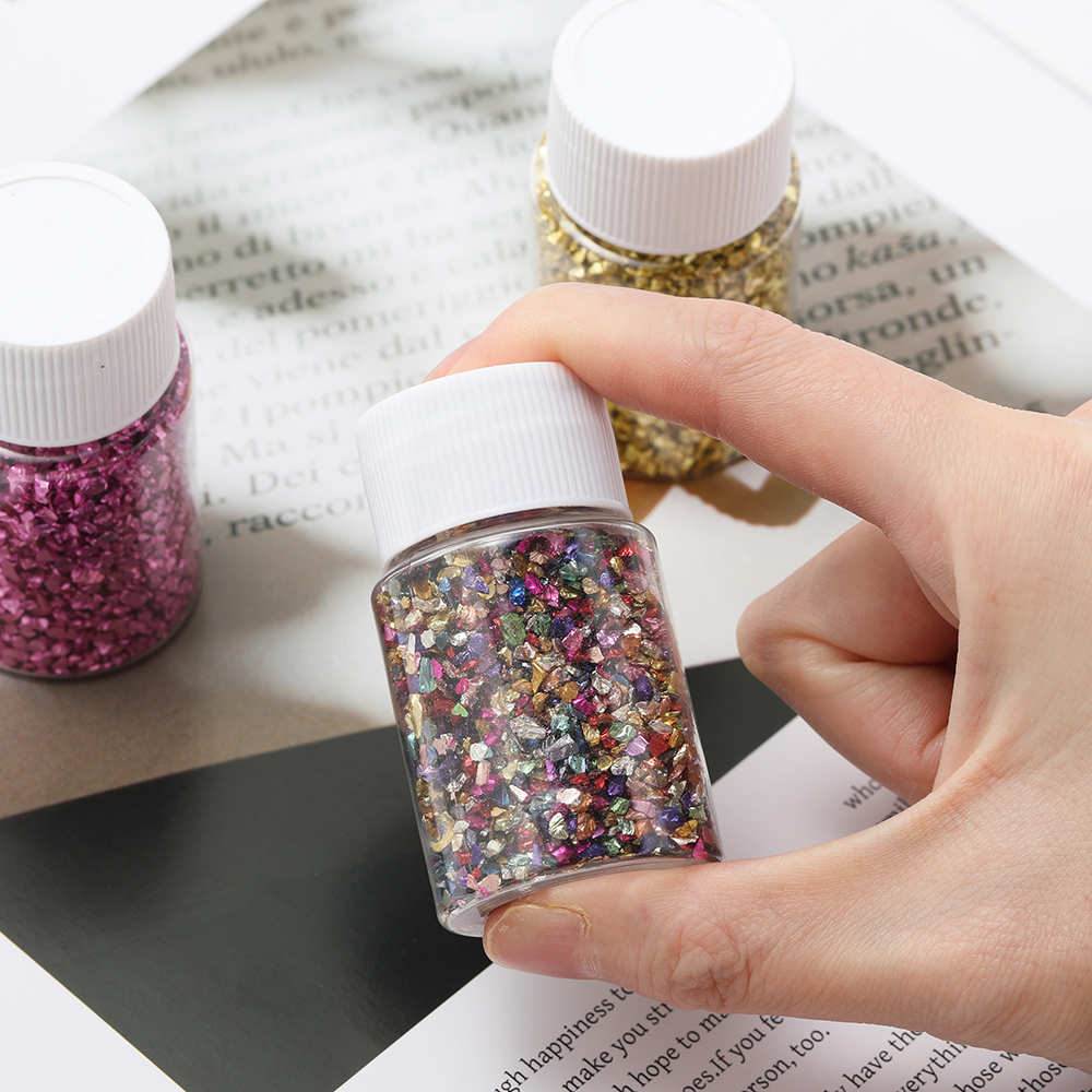 30g/Bottle Glass Crushed Stone - مراجعة Resin Art Bottle وسعره