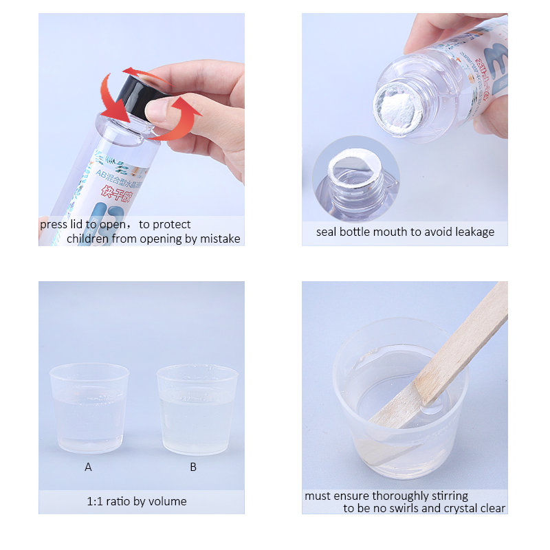 1:1 Clear Epoxy Resin Crystal  - مراجعة Epoxy Resin Ab وسعره