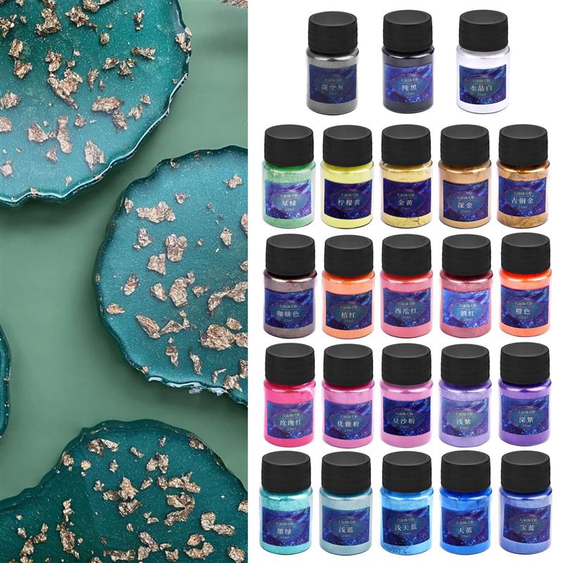 10g/Bottle Pearlescent Powder  - مراجعة Resin Art Bottle وسعره