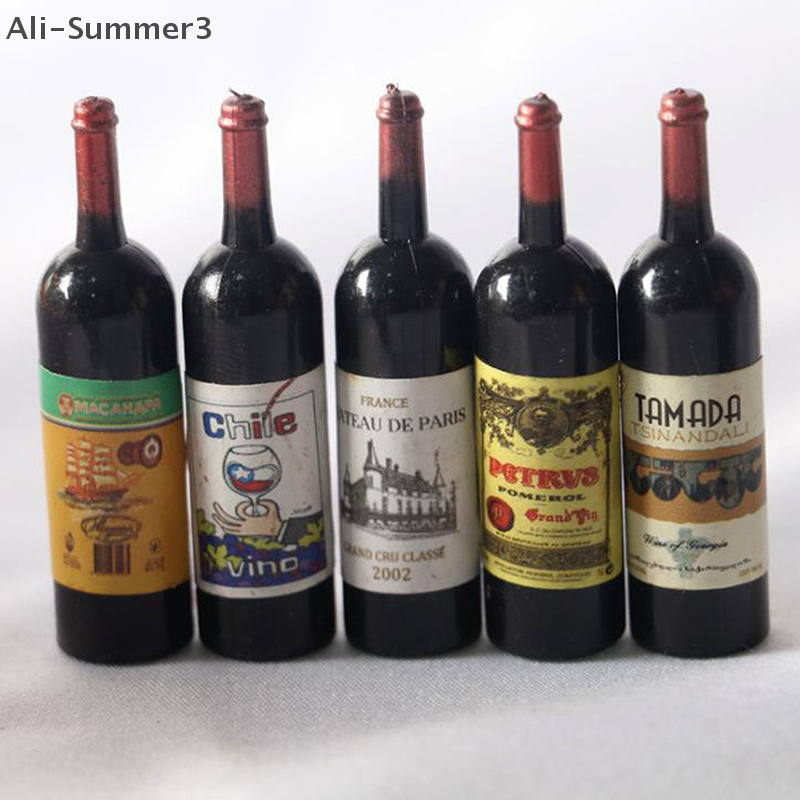 5Pcs 1/12 Dollhouse Miniature  - مراجعة Resin Art Bottle وسعره
