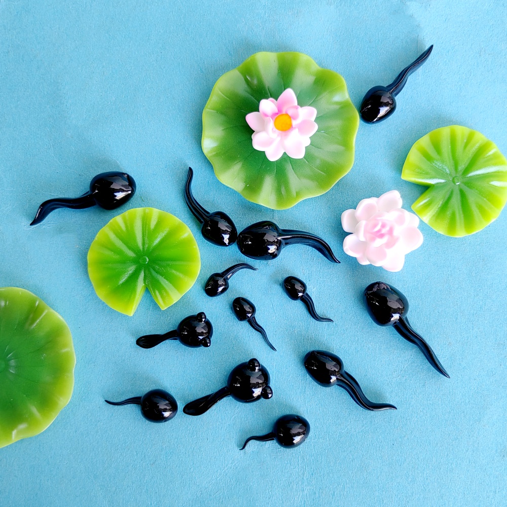 Funny Mini Frog Tadpole Lotus  - مراجعة Resin Art Supplies وسعره