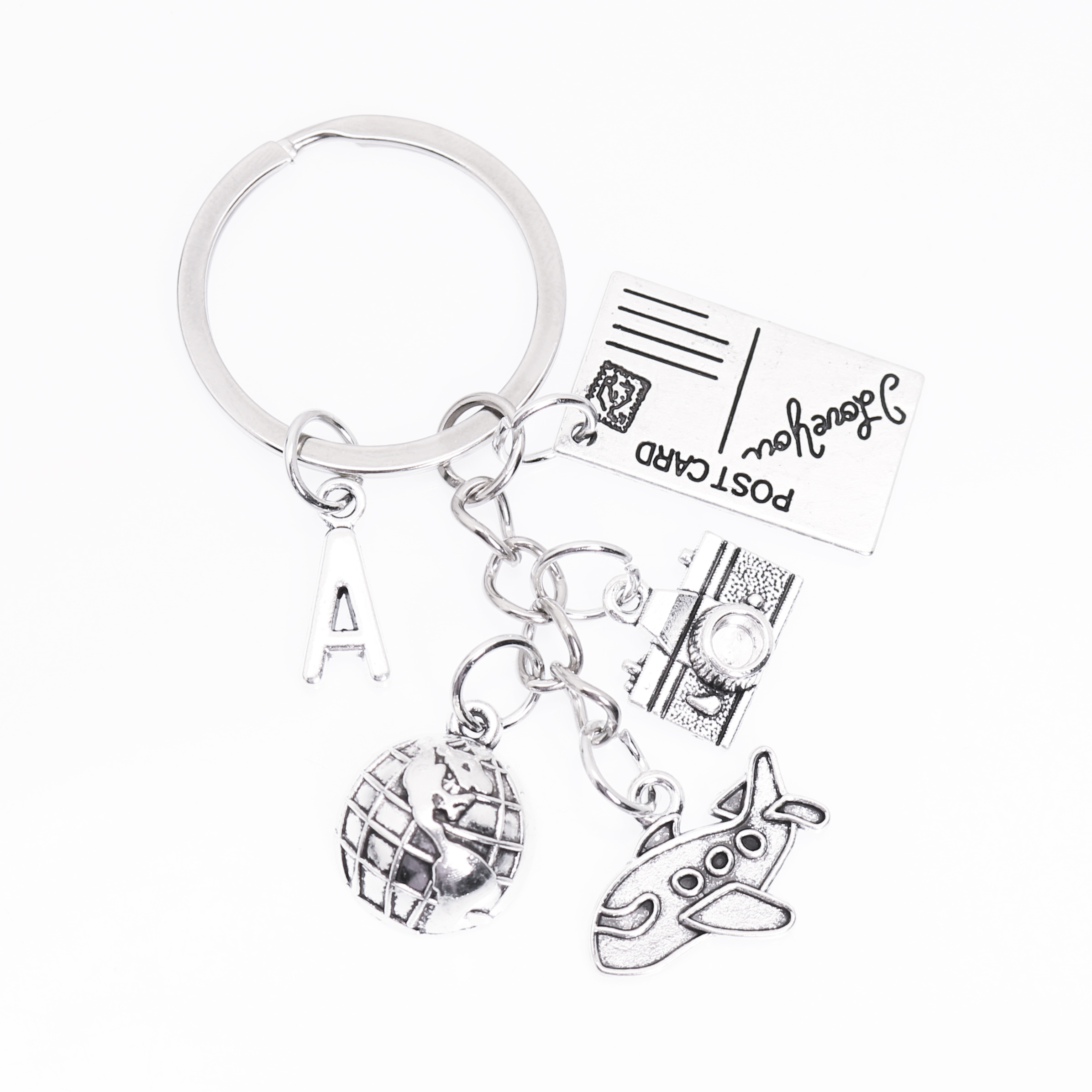 New A-Z Letter Airplane Keycha - مراجعة Resin Art Letter Keychain وسعره