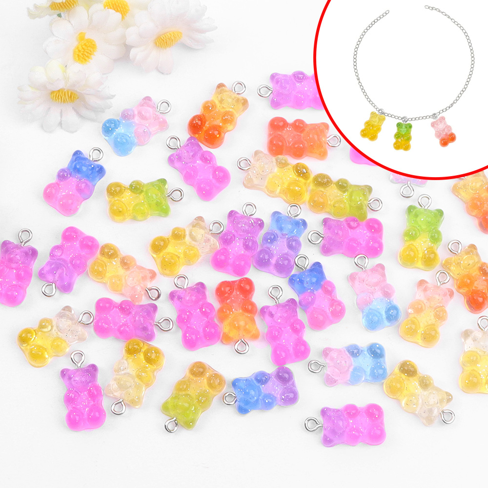 60pcs Dual Color Resin Bear Sh - مراجعة Resin Art Supplies وسعره