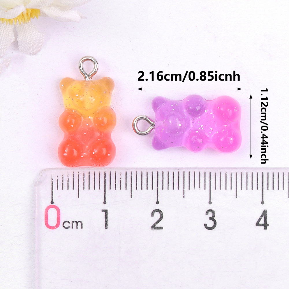 60pcs Dual Color Resin Bear Sh - مراجعة Resin Art Supplies وسعره