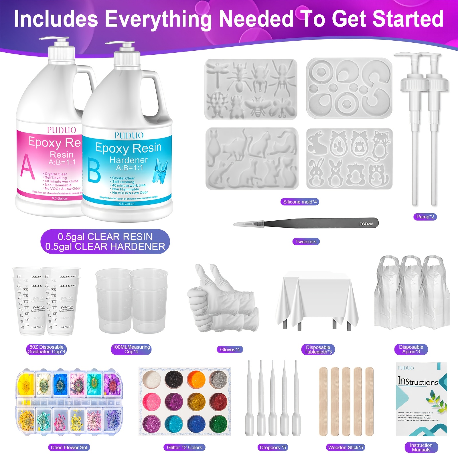 [Pro Epoxy Resin Kit] 1 Gallon - مراجعة Resin Art Bottle وسعره