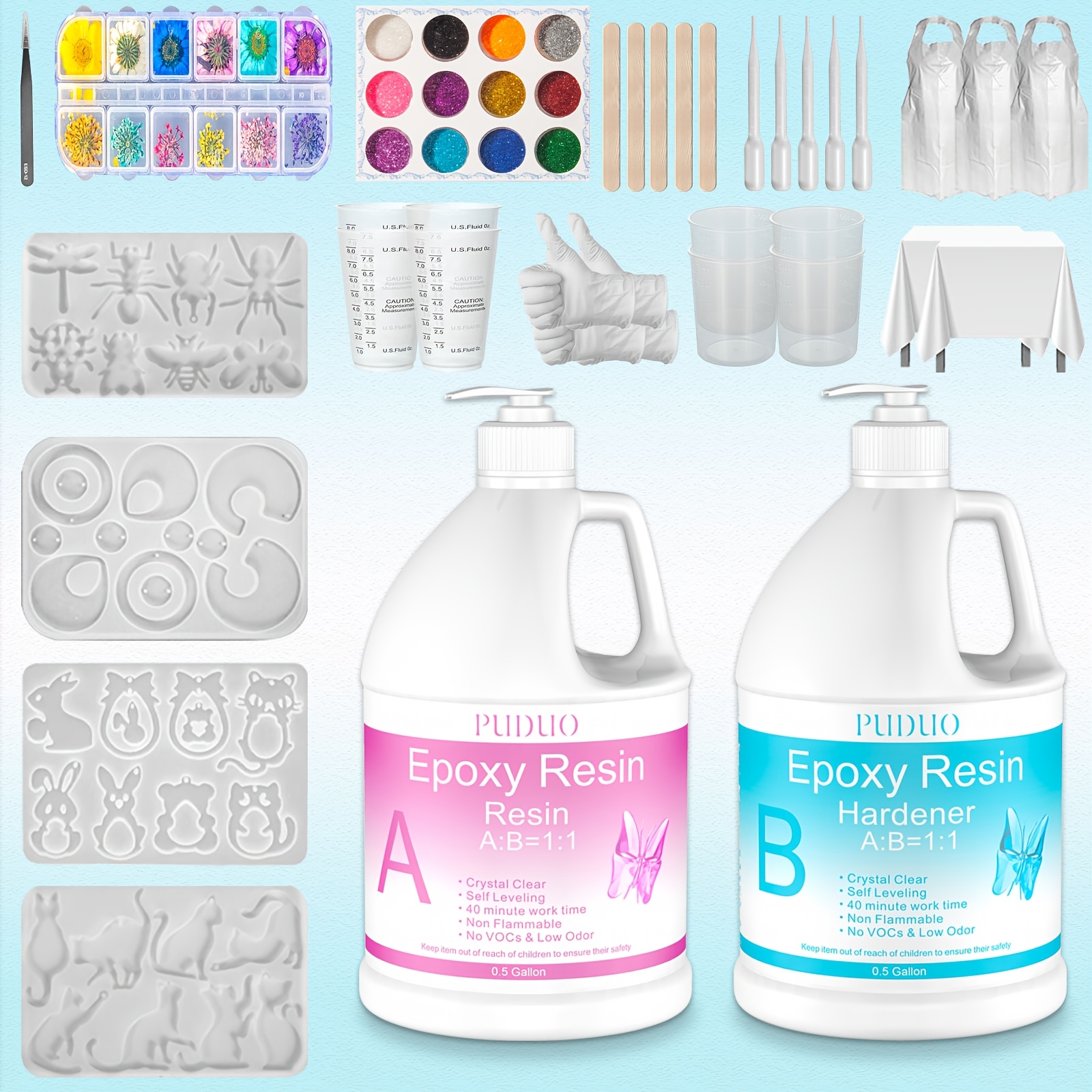 [Pro Epoxy Resin Kit] 1 Gallon - مراجعة Resin Art Bottle وسعره