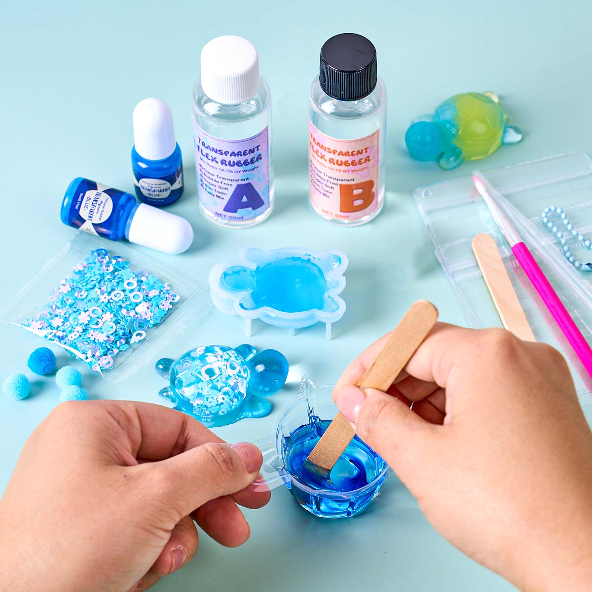 Taba Squishy Kit 50ml Epoxy Re - مراجعة Epoxy Resin Ab وسعره