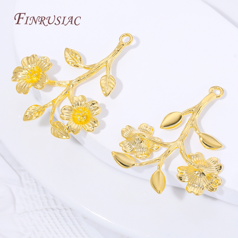 18K Gold Plated Brass Flower & - مراجعة Gold Leaf Foil وسعره