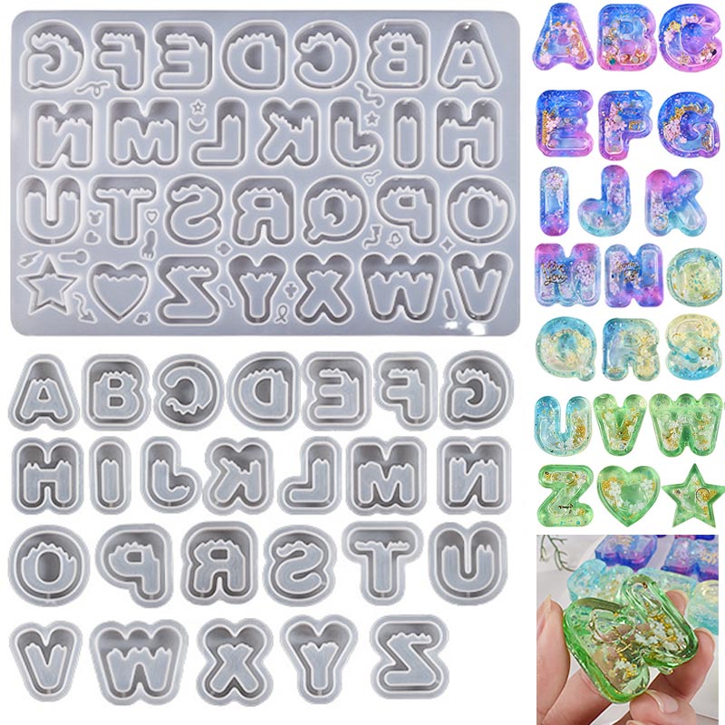 DIY Resin Art Ice Cream Letter - مراجعة Resin Art Letter Keychain وسعره