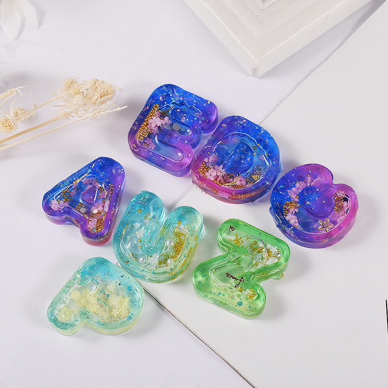 DIY Resin Art Ice Cream Letter - مراجعة Resin Art Letter Keychain وسعره