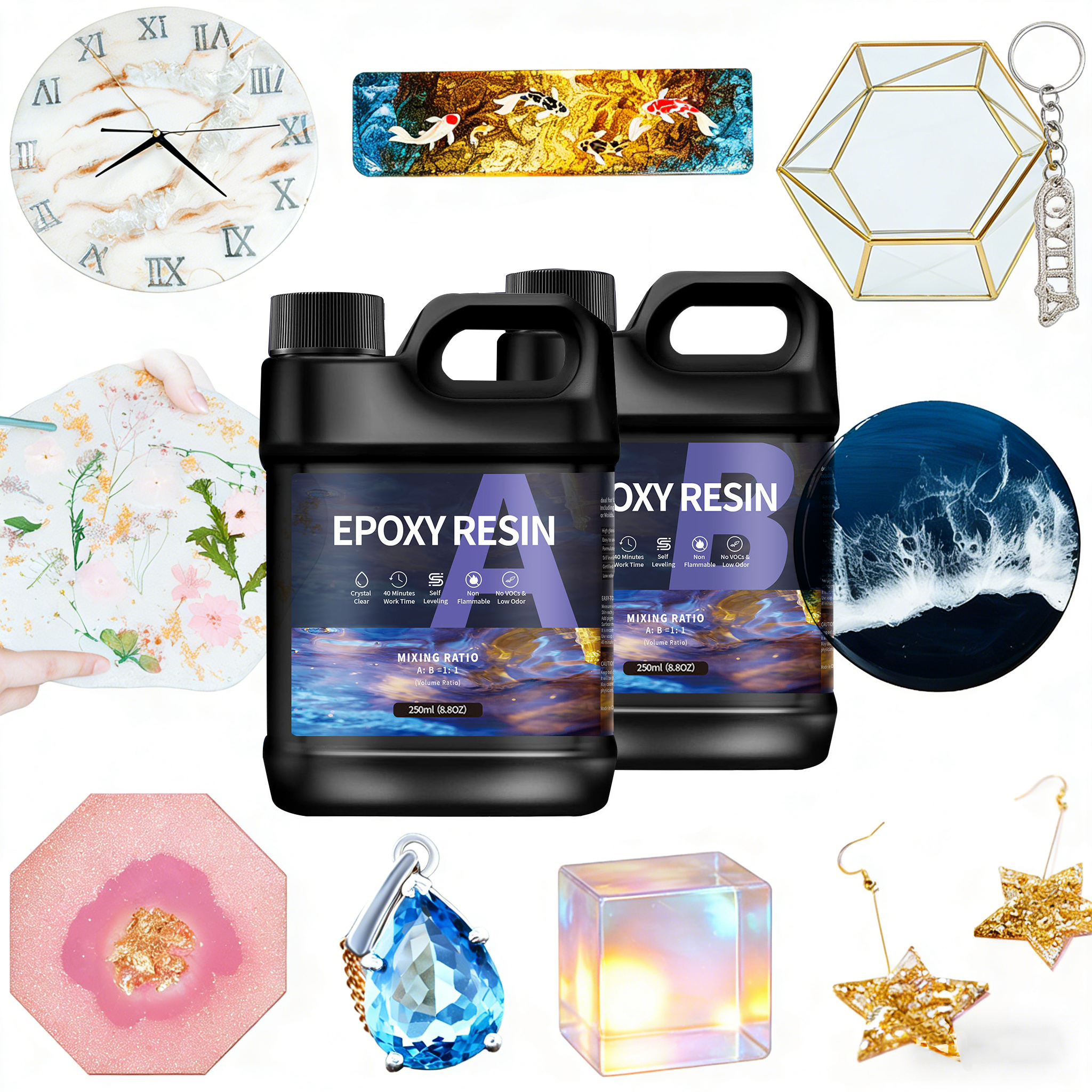 500g/1000g AB Epoxy Resin Glue - مراجعة Epoxy Resin Ab وسعره