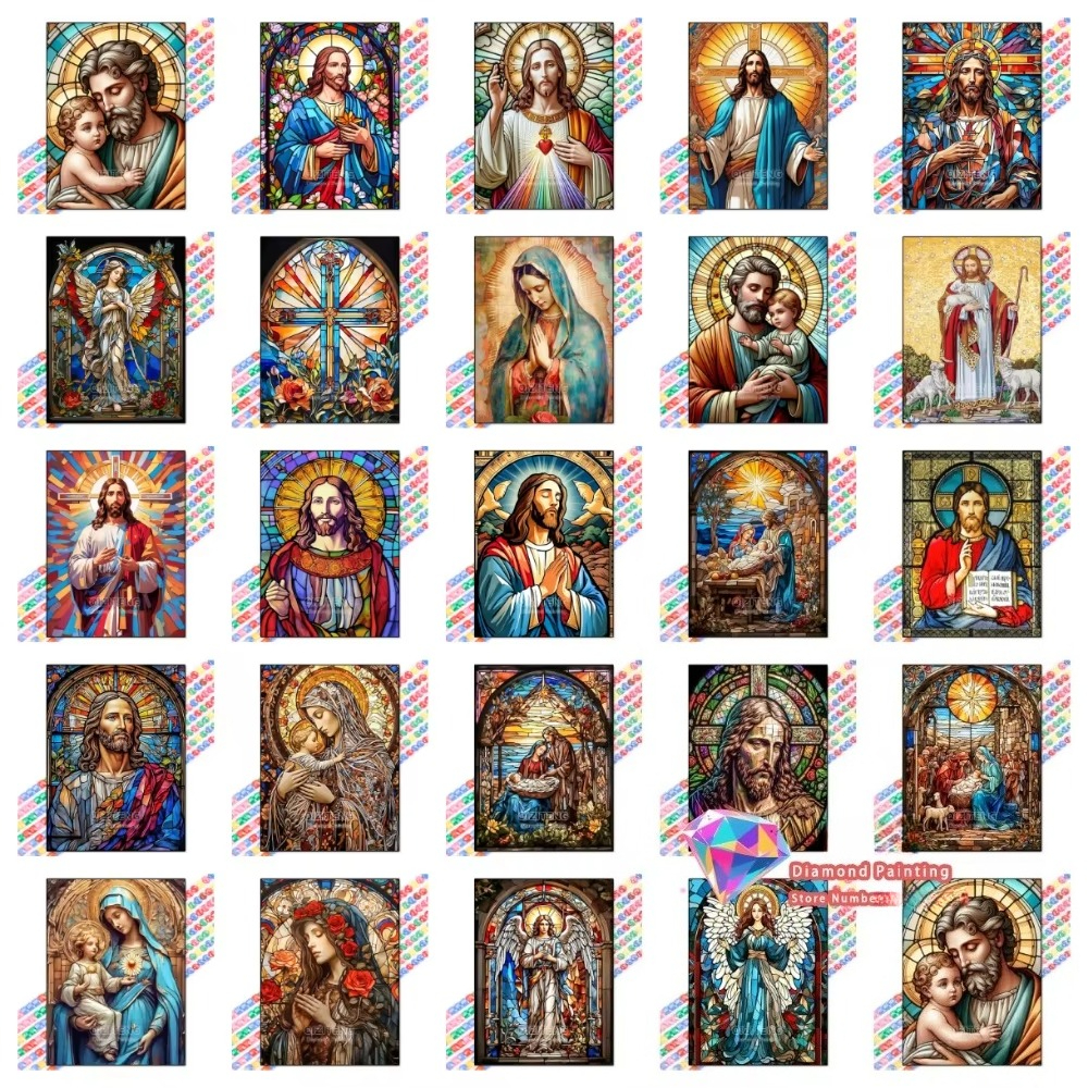 1PC frameless Easter Jesus Squ - مراجعة Resin Art Supplies وسعره