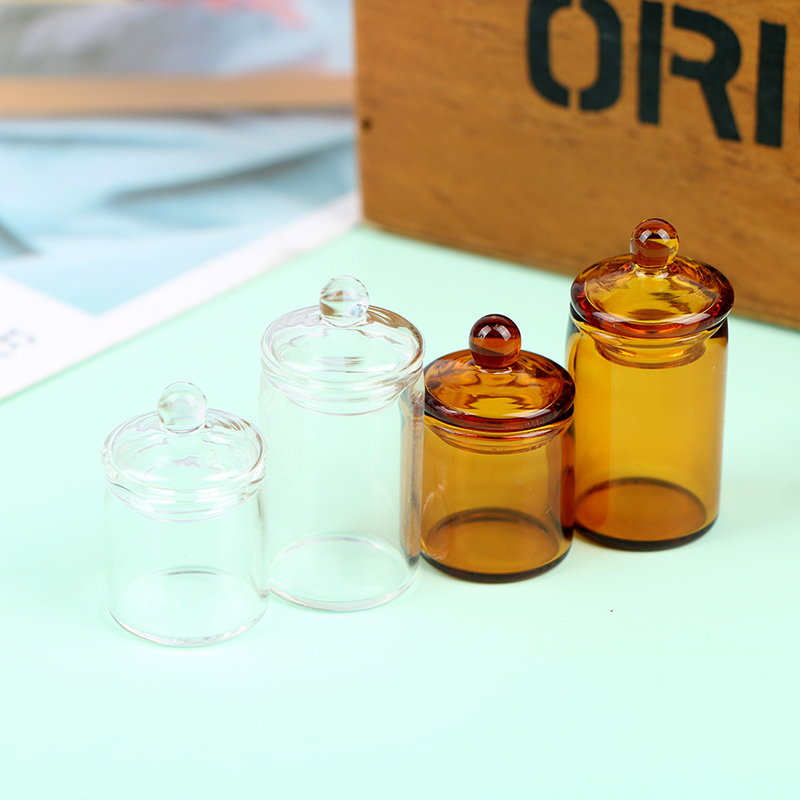 1:12 Dollhouse Mini Glass Cand - مراجعة Resin Art Bottle وسعره